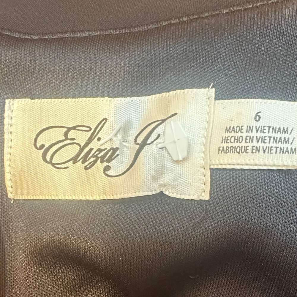 Eliza J Black Sequin Beaded Cocktail Dress Size 6 | Sparkly Formal Evening Dress - Picture 2 of 7